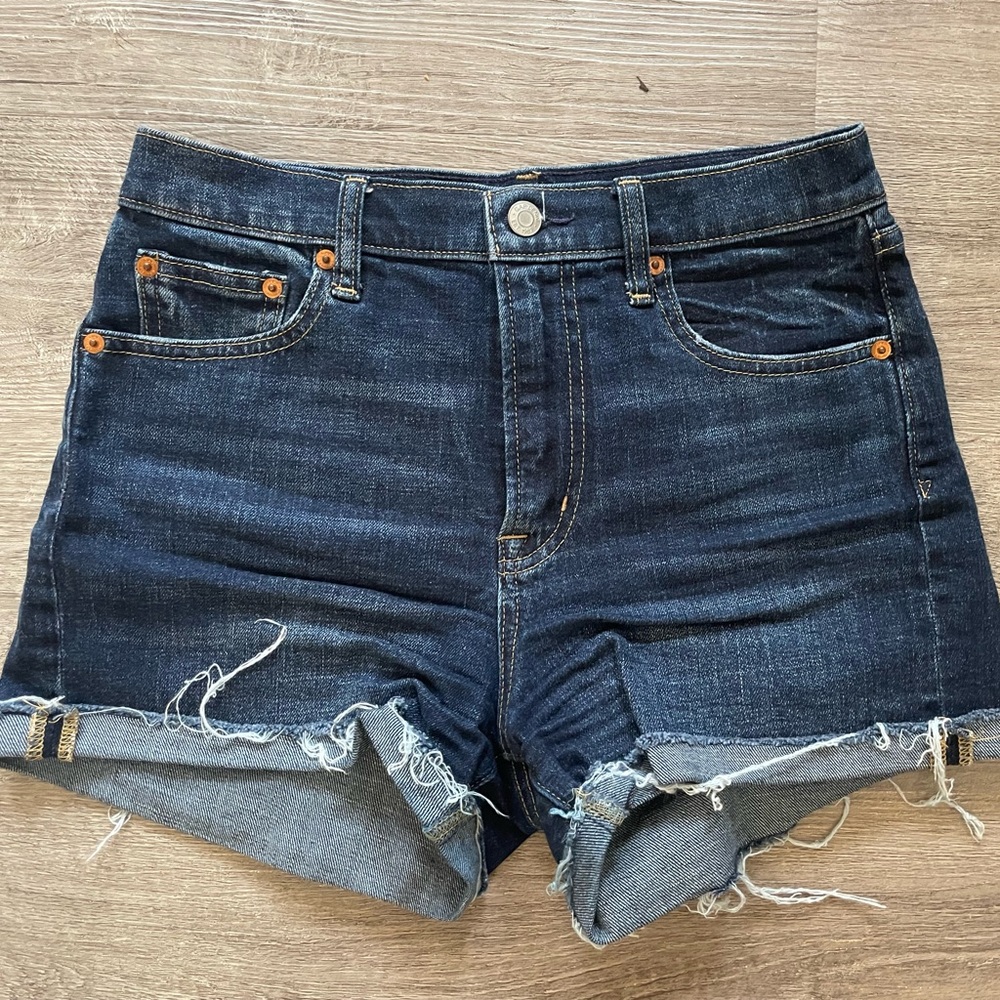 Gap Dark Wash High Rise Shorts